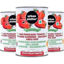 Urban Platter San Marzano Whole Peeled Tomatoes in Tomato Juice, 400g / 14oz [Pack of 3, Drained Weight 260g, DOP, Tomates pelles Dans le Jus, Product of Italy]-image-17