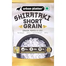 urban platter Shirataki Short-Grain Rice, 220 Gram [Ultra Low-Carb, Low-Calorie, Keto-Friendly, Fat-Free, Gluten-Free Alternative To Rice]-image-21
