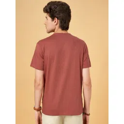 Urban Ranger by Pantaloons Aragon Cotton Slim Fit Texture T-Shirt image 2