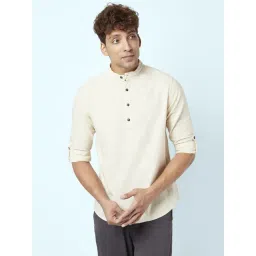 Urban Ranger by Pantaloons Beige Cotton Regular Fit Shirt-picture-28