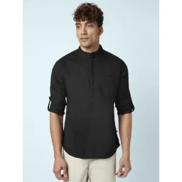 Urban Ranger by Pantaloons Black Cotton Regular Fit Shirt-picture-22