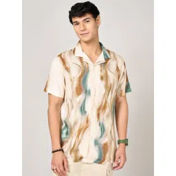 Urban Ranger By Pantaloons Bridal Blush Slim Fit Printed Shirt-picture-34