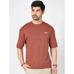 Urban Ranger By Pantaloons Brown Cotton Loose Fit Printed T-Shirt-picture-35