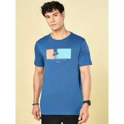 Urban Ranger by pantaloons Men Printed Raw Edge Slim Fit T-shirt-picture-31