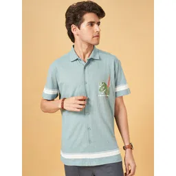 Urban Ranger by pantaloons Men Slim Fit Opaque Striped Casual Shirt-picture-18