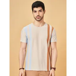 Urban Ranger by pantaloons Men Striped Slim Fit T-shirt-picture-10