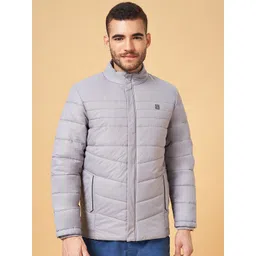 Urban Ranger by pantaloons Mock Collar Puffer Jacket-picture-32