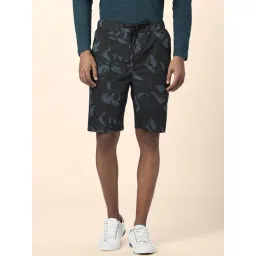 Urban Ranger By Pantaloons Navy Cotton Slim Fit Printed Shorts-picture-12