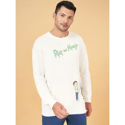 Urban Ranger by Pantaloons Off White Cotton Regular Fit Printed Sweatshirt-picture-36