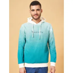 Urban Ranger by Pantaloons Off White Regular Fit Ombre Hooded Sweatshirt-picture-23