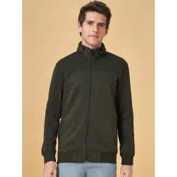 Urban Ranger by Pantaloons Olive Cotton Regular Fit Sweatshirt-picture-15