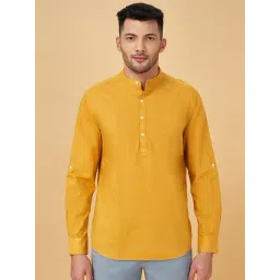 Urban Ranger by Pantaloons Yellow Cotton Regular Fit Shirt-picture-31