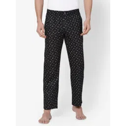 Urban Scottish Black Regular Fit Printed Lounge Pants-picture-39