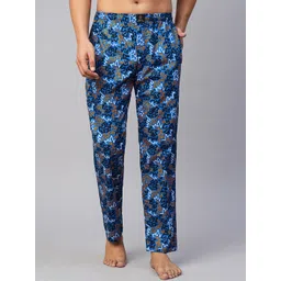 URBAN SCOTTISH Men Geometric Printed Cotton Lounge Pants-picture-26