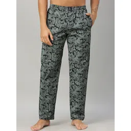 URBAN SCOTTISH Men Printed Pure Cotton Lounge Pant-picture-27