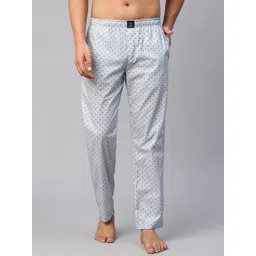Urban Scottish Men's Grey Cotton Lounge Pants Men Pyjama-picture-22