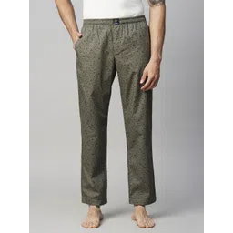 Urban Scottish Men's Pyjama - Olive, Printed, Regular Fit, 100% Cotton Men Pyjama-picture-18