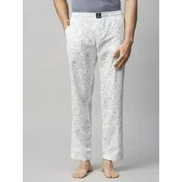 Urban Scottish Men's Pyjama - Regular Fit, 100% Cotton, Printed, Mid-Rise, BLUE Men Pyjama-picture-17