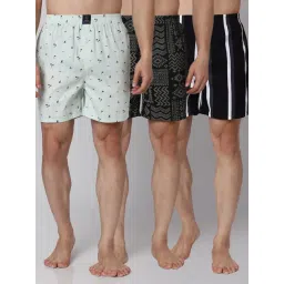Urban Scottish Multi Cotton Regular fit Print Boxers-Pack of 3-picture-11