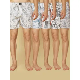 Urban Scottish Multicolor Cotton Blend Regular Print Boxers-picture-14