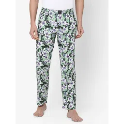Urban Scottish Multicolored Regular Fit Floral Print Lounge Pants-picture-25