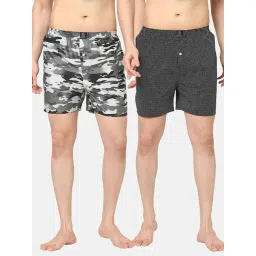 Urban Scottish Multicolored Regular Fit Printed Boxers - Pack Of 2-picture-27