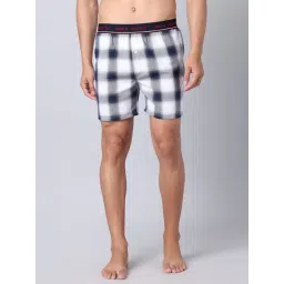 Urban Scottish White Regular Fit Checks Boxers-picture-23
