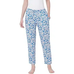 urban scottish Women's Blue Floral Printed Lounge Pants/Pyjama Pants-picture-36