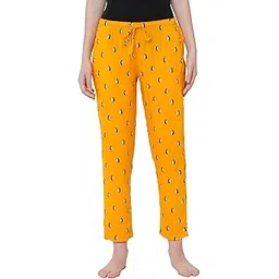 urban scottish Women's Mustard Penguin Printed Lounge Pants/Pyjama Pants-picture-26