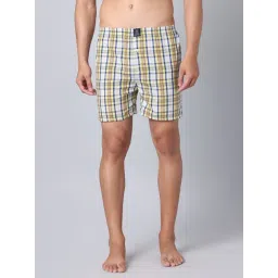 Urban Scottish Yellow Regular Fit Checks Boxers-picture-19