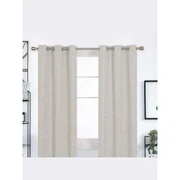 Urban Space Beige Polyester Window Curtain With Tieback & Eyelet-picture-24