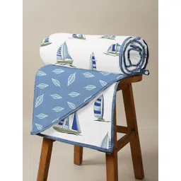 URBAN SPACE Blue & White AC Room Dohar-picture-40