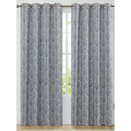 URBAN SPACE Blue Room Darkening Door Curtain-picture-27