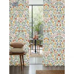 Urban Space Cotton Multi Room Darkening 7 ft Door With Tieback & Eyelets - Set of 2-picture-43