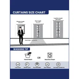 Urban Space Cotton Pink Room Darkening 8 ft Long Door With Tieback & Eyelets - Set of 2 image 4