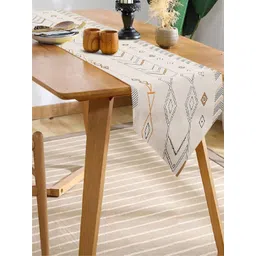 URBAN SPACE Grey & Yellow Boho Printed Cotton Runners-image-10