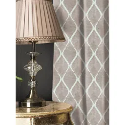 Urban Space Grey Jaquard Texture Window Blackout Curtains with Tieback- Set of 2 (5 ft)-picture-28