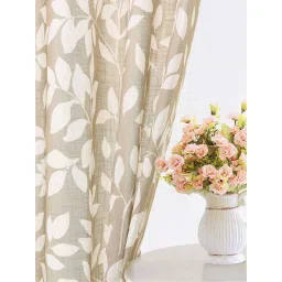 Urban Space Grey Polyester Door Curtain With Tieback & Eyelet - Set of 2 image 5