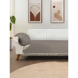 Urban Space Grey Quilted Microfibre Sofa Cover-image-46