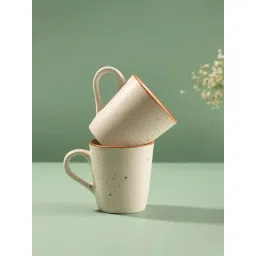Urban Space Natural Beige Ceramic Coffee Mug (320ml) - Set of 2-picture-46
