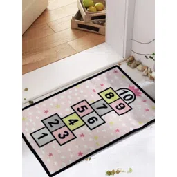 URBAN SPACE Pink & Navy Blue Geometric Anti-Skid Floor Mat-picture-14