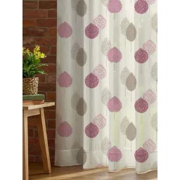 Urban Space Pink Printed Curtain Pack of 2-picture-40