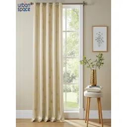 Urban Space Polyester Beige Room Darkening 8 ft Long Door With Tieback & Eyelets - Pack of 1-picture-16