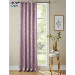 Urban Space Polyester Purple Room Darkening 7 ft Door With Tieback & Eyelets - Pack of 1-picture-44