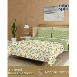 urban space Printed Double Bedsheet Dohar Set with Pillow Covers-picture-44