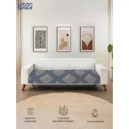 Urban Space Quilted Microfibre Sofa Cover with Tassels - Midnight Mist-picture-13