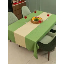 Urban Space Sage Green & Beige Cotton 9Pcs Green & Cream Textured Cotton Linen Sets-picture-11