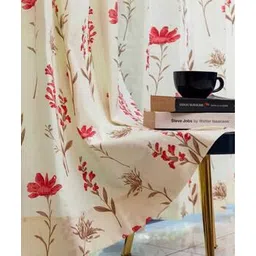 urban space Set of 2 Floral Print Eyelets Window Curtains-picture-11