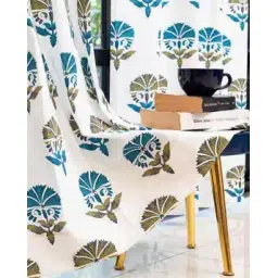 urban space Set of 2 Floral Print Window Curtains-picture-27