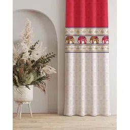 urban space Set of 2 Printed Cotton Window Curtains-picture-20